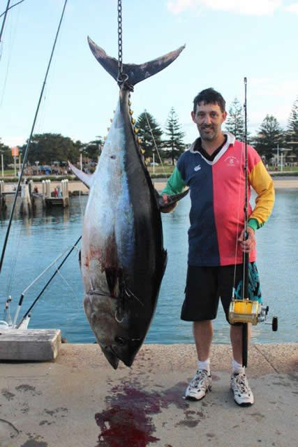 ANGLER: Jeff Mitchell SPECIES: Southern Bluefin Tuna's  WEIGHT: 134 Kg LURE: JB Lures, 10 inch Ripper